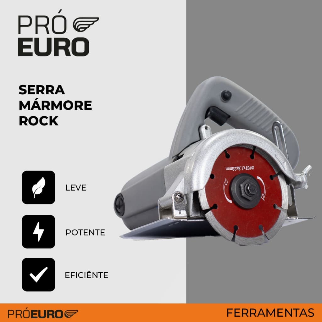 Serra Mármore 1300W Profissional 4.3/8” 11000 RPM Pro Euro