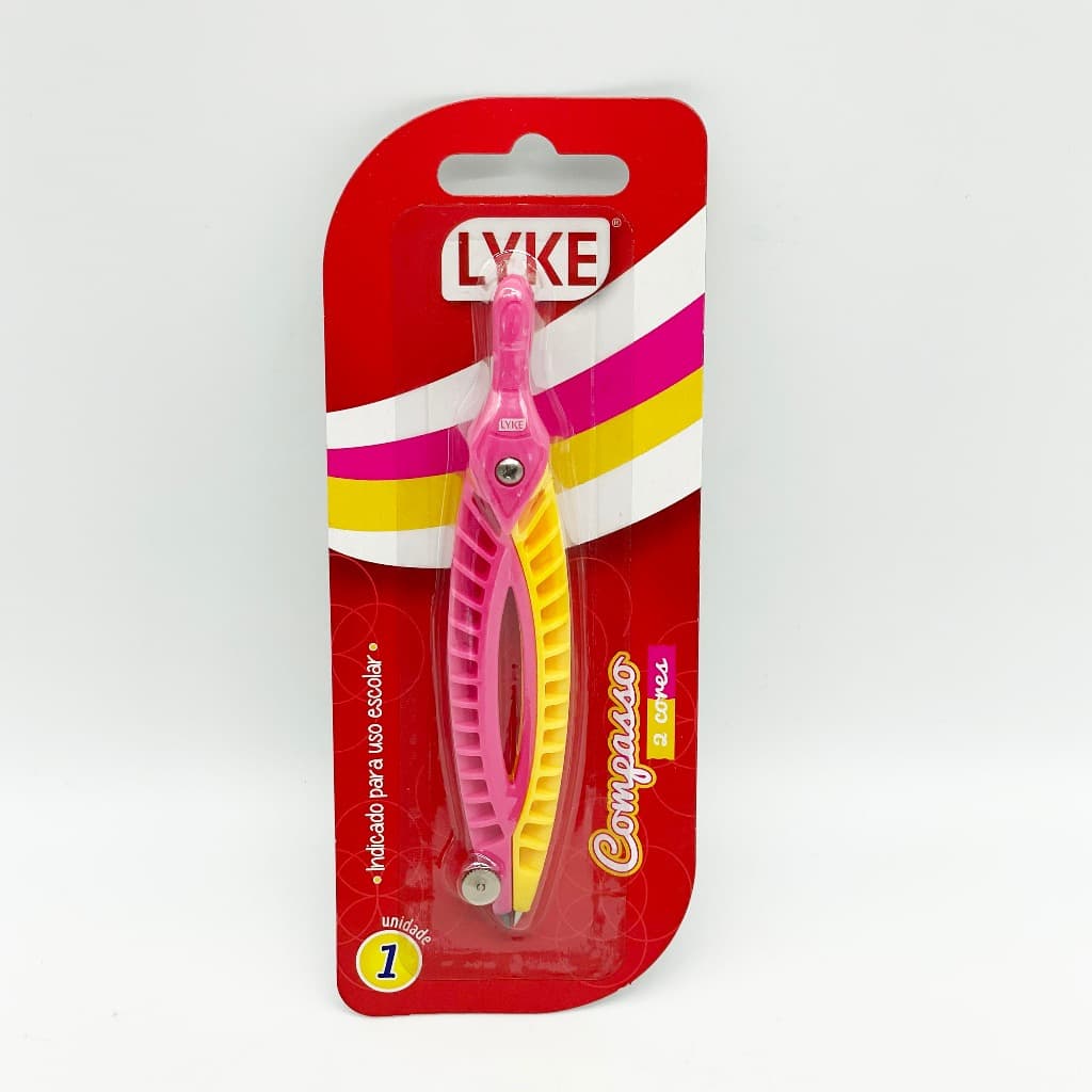 Compasso Escolar LYKE - Precisão e Resistência (Ref. 102681)