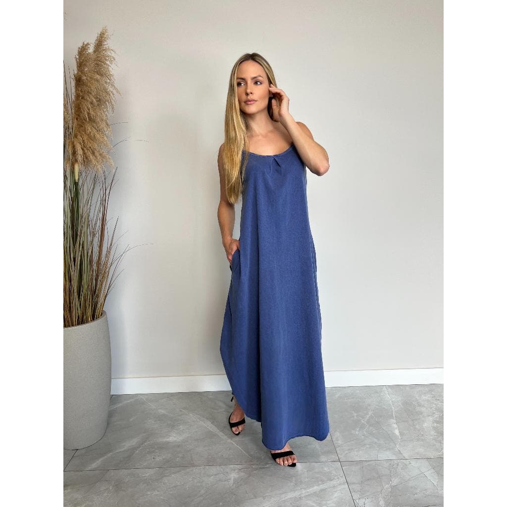 Vestido DEZA Alcinha Feminino Estonado Malha 100% Algodão | Leve, Confortável e Estiloso Live