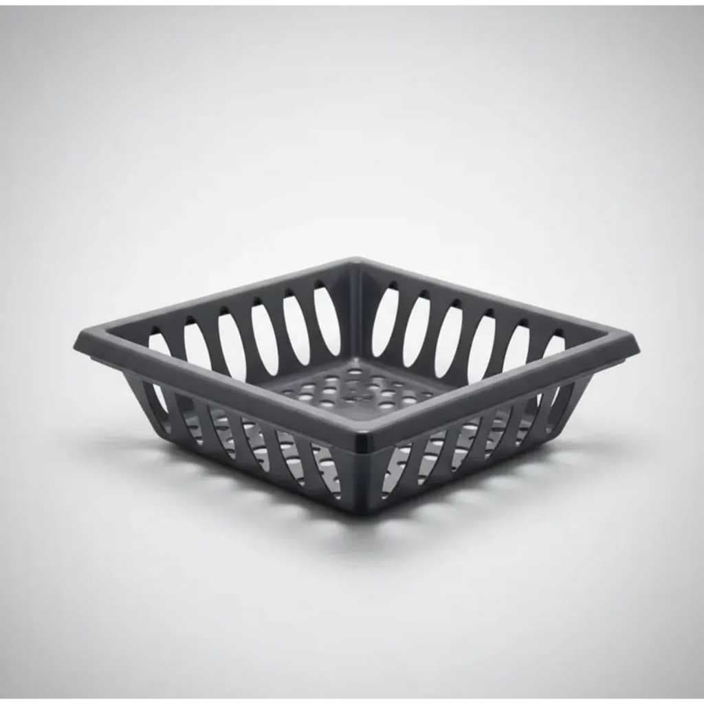 Fruteira Plástica Retangular Organizador Multiuso Cesto para Frutas Verduras e Legumes