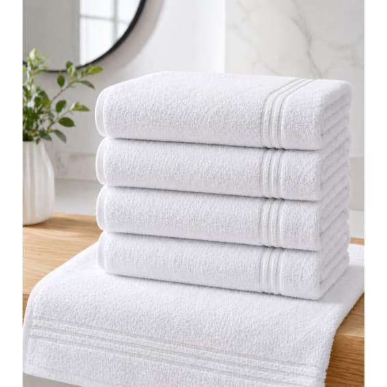 Kit 3 ou 5 Toalhas De Banho Profissional Grossa Alta Absorção Algodão Macia 70x130 Hotel 340g/m²