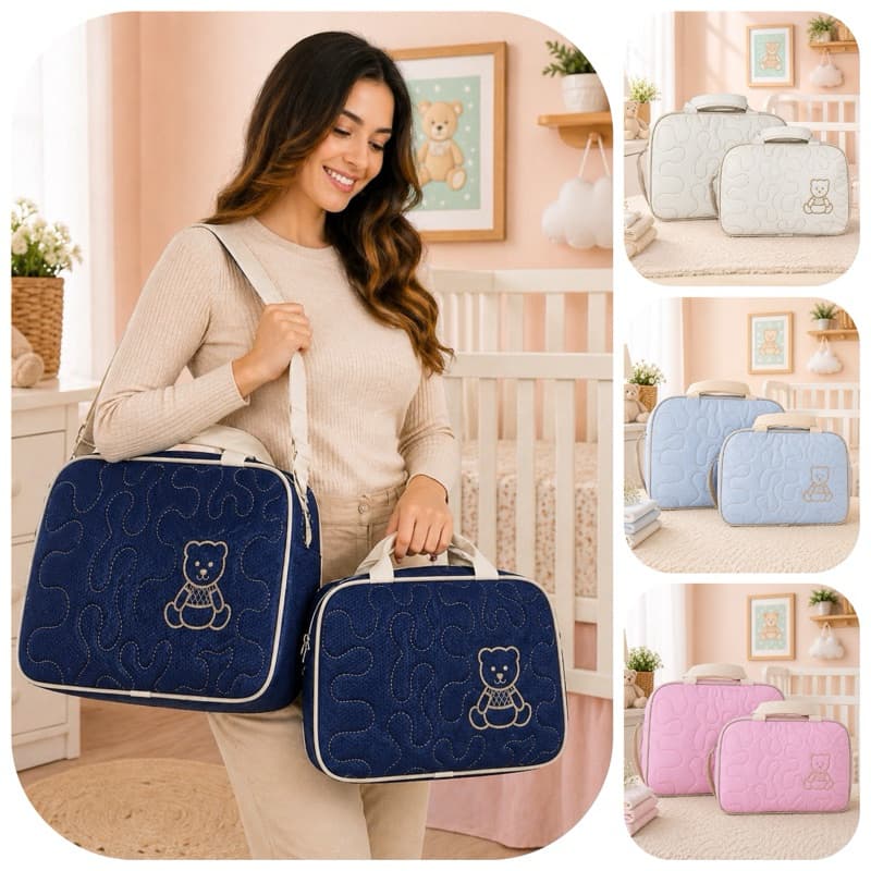 Kit Bolsa Maternidade Mala do Bebê promoção menino menina