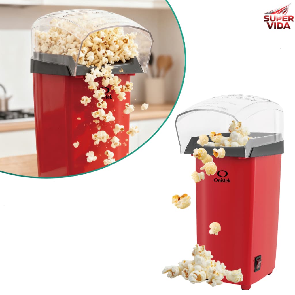 Pipoqueira Elétrica Doméstica Sem Óleo Onistek 110/220V 1100W Faz Pipoca em 3 Minutos para Filmes