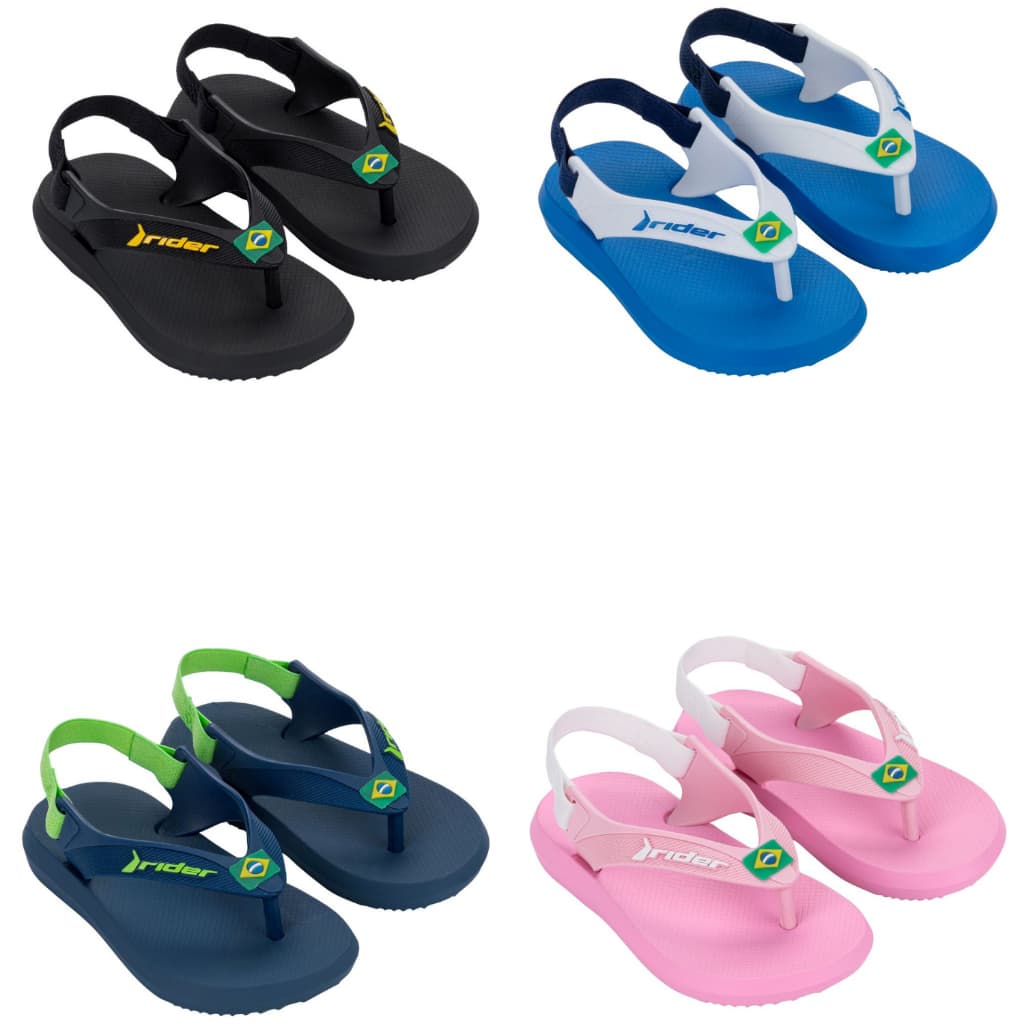 Chinelo Baby sandalia Rider R1 Iii  brasil macio antiderrapante confortavel original com elastico
