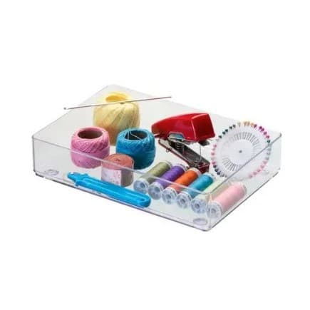 Organizador de Gavetas1,5lts Ps Cristal 24x16x5