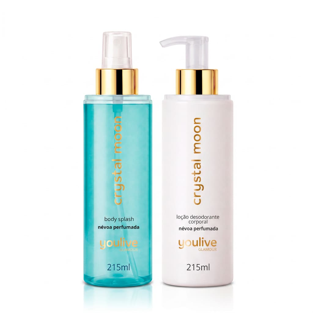 Body Splash e Loção Desodorante Corporal Kit Crystal Moon - Youlive