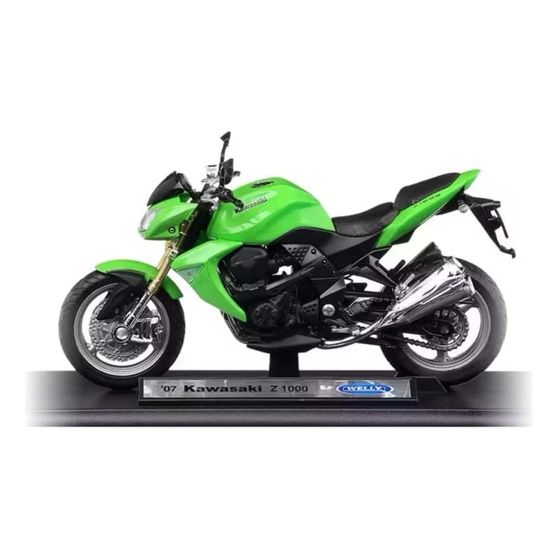 Miniatura Moto Kawasaki Z 1000 Colecionador 1/18 Welly