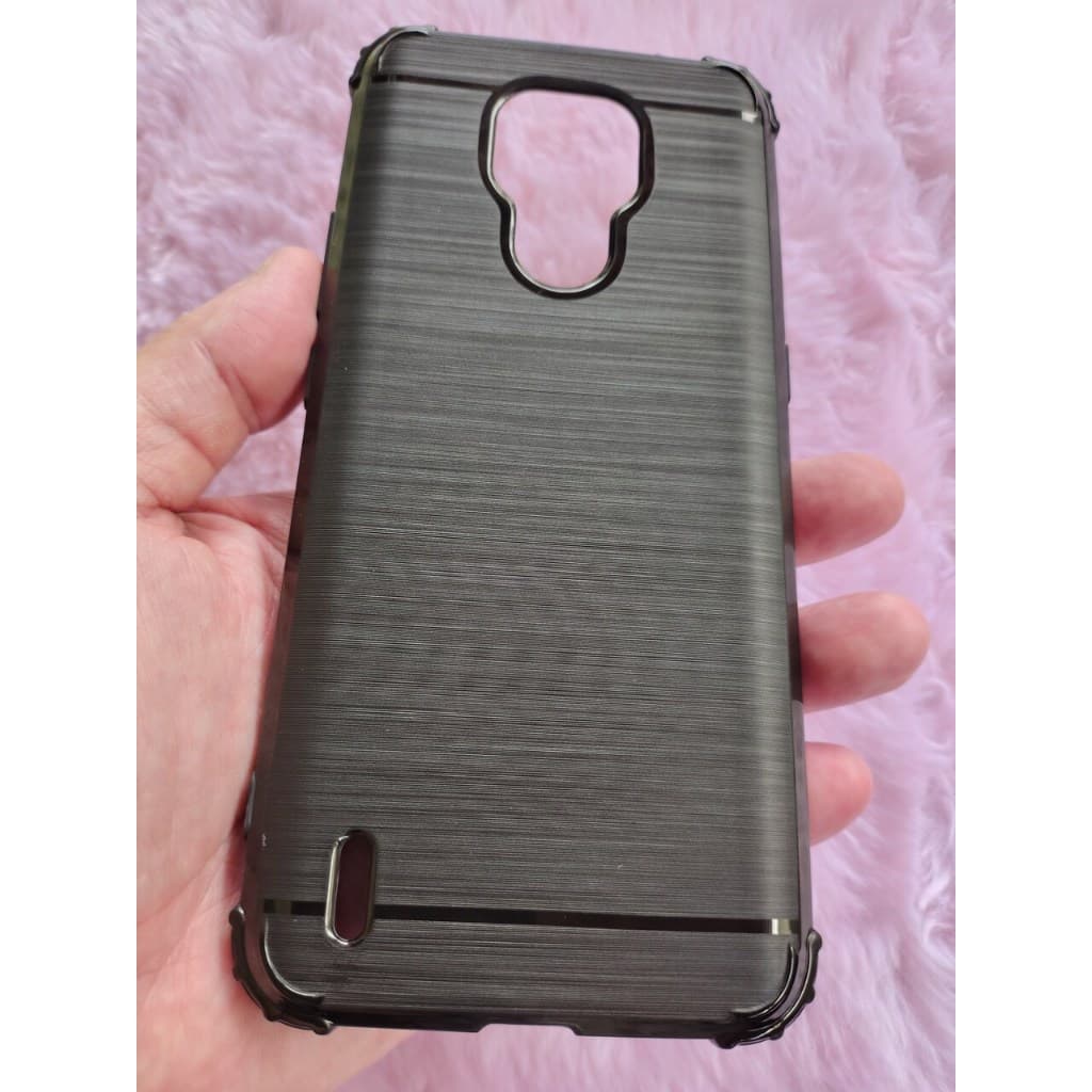 Capa preta para Motorola Moto E7 Xt2095 + PELÍCULA VIDRO 3D Capinha Contra Antishock