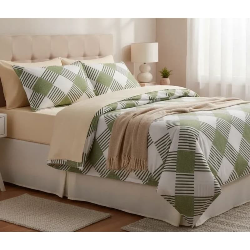 Jogo de cama casal1,38m X 1,88m jogo de lençol 4 pçs