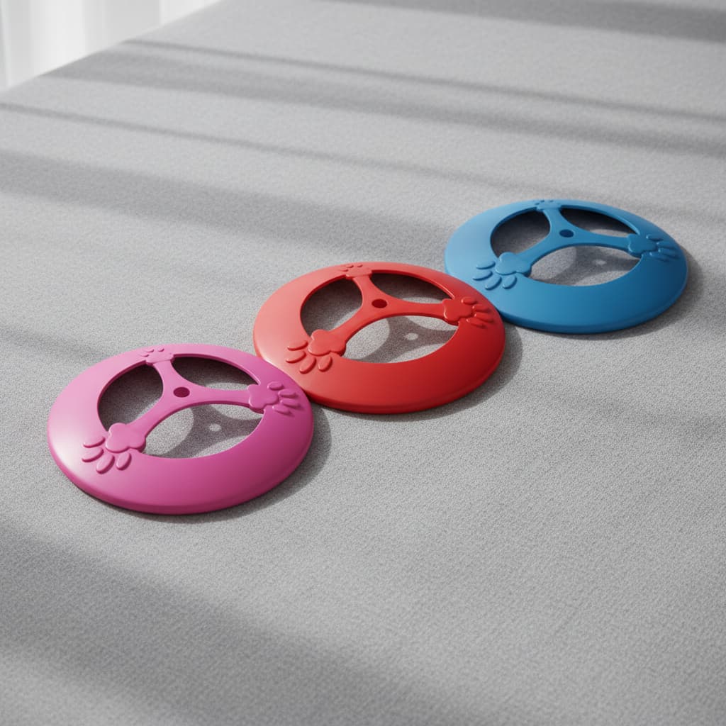 2 Frisbee Pet Disco Voador Brinquedo Cachorro Divertido Plástico