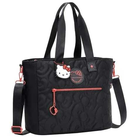 Bolsa Tote Hello Kitty Matelassê com Chaveiro