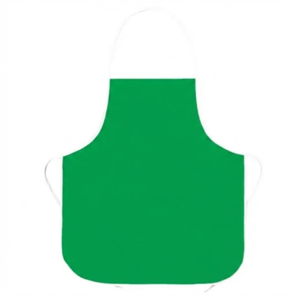 Avental Infantil Impermeável Escolar Proteção Pintura Cozinha Resistente Verde