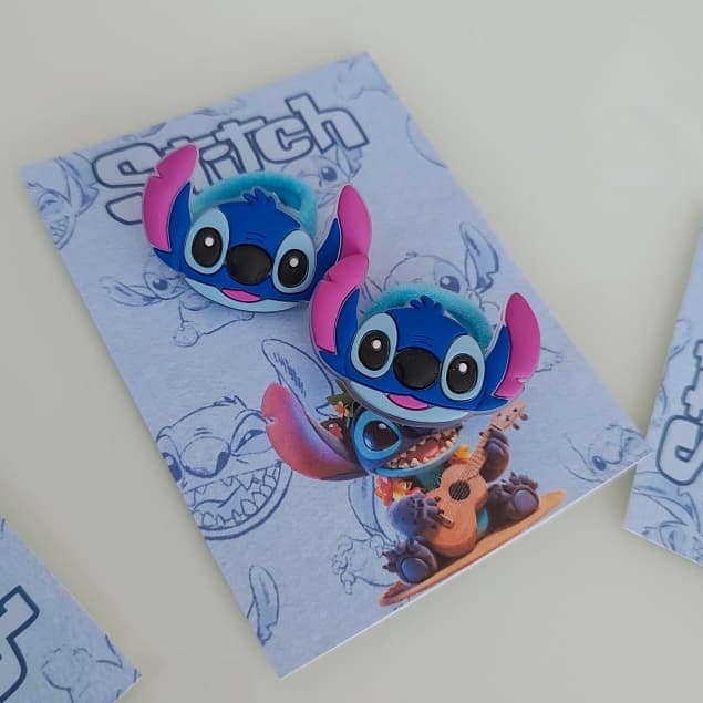 Xuxinhas do Stitch Elástico de cabelo Rábico de Cabelo
