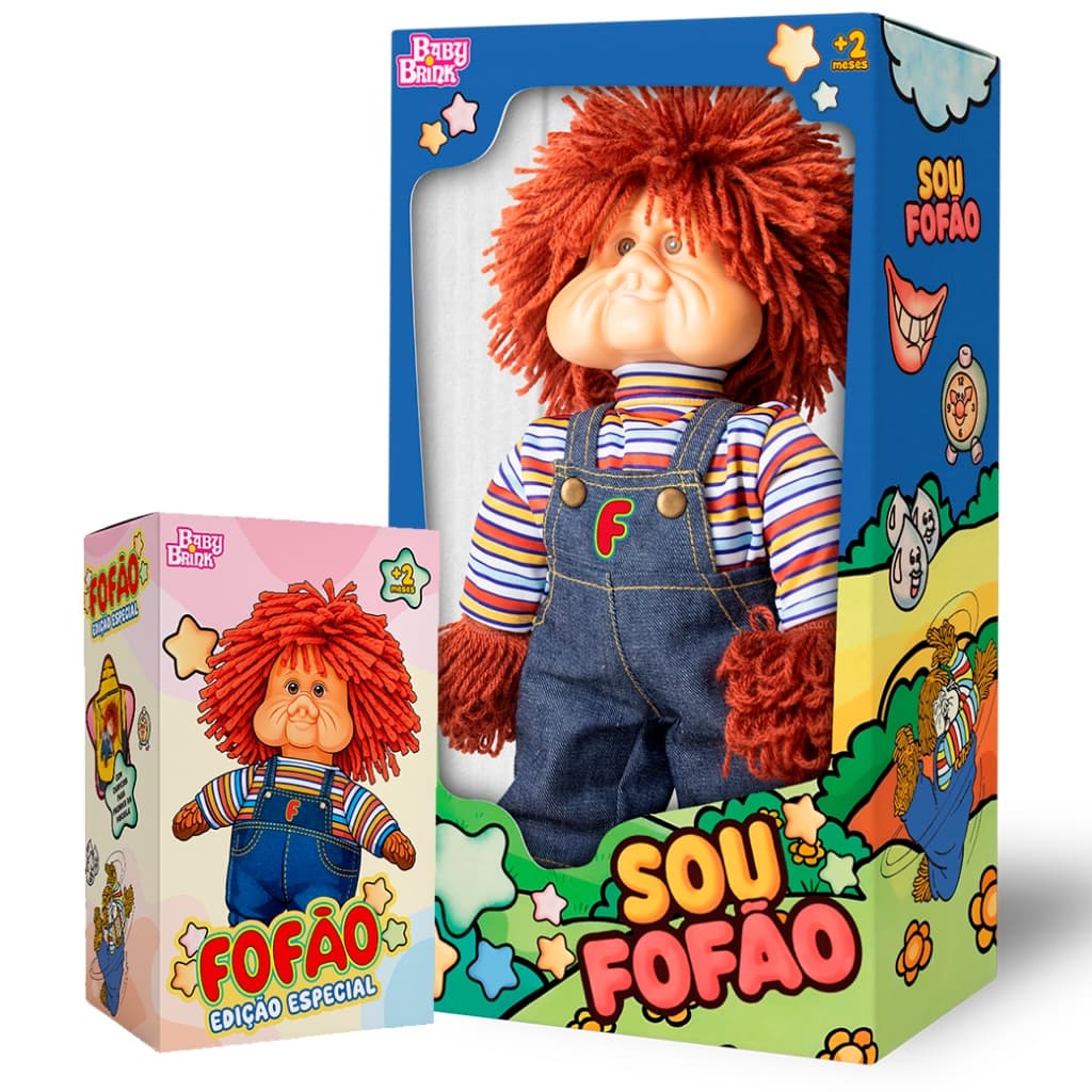 Kit Bonecos Fofão + Mini Fofão Edição Especial + Baby Brink