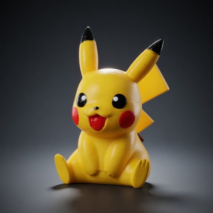 Pikachu Pokémon Mini Decorativo 3D – Boneco Geek Colecionável