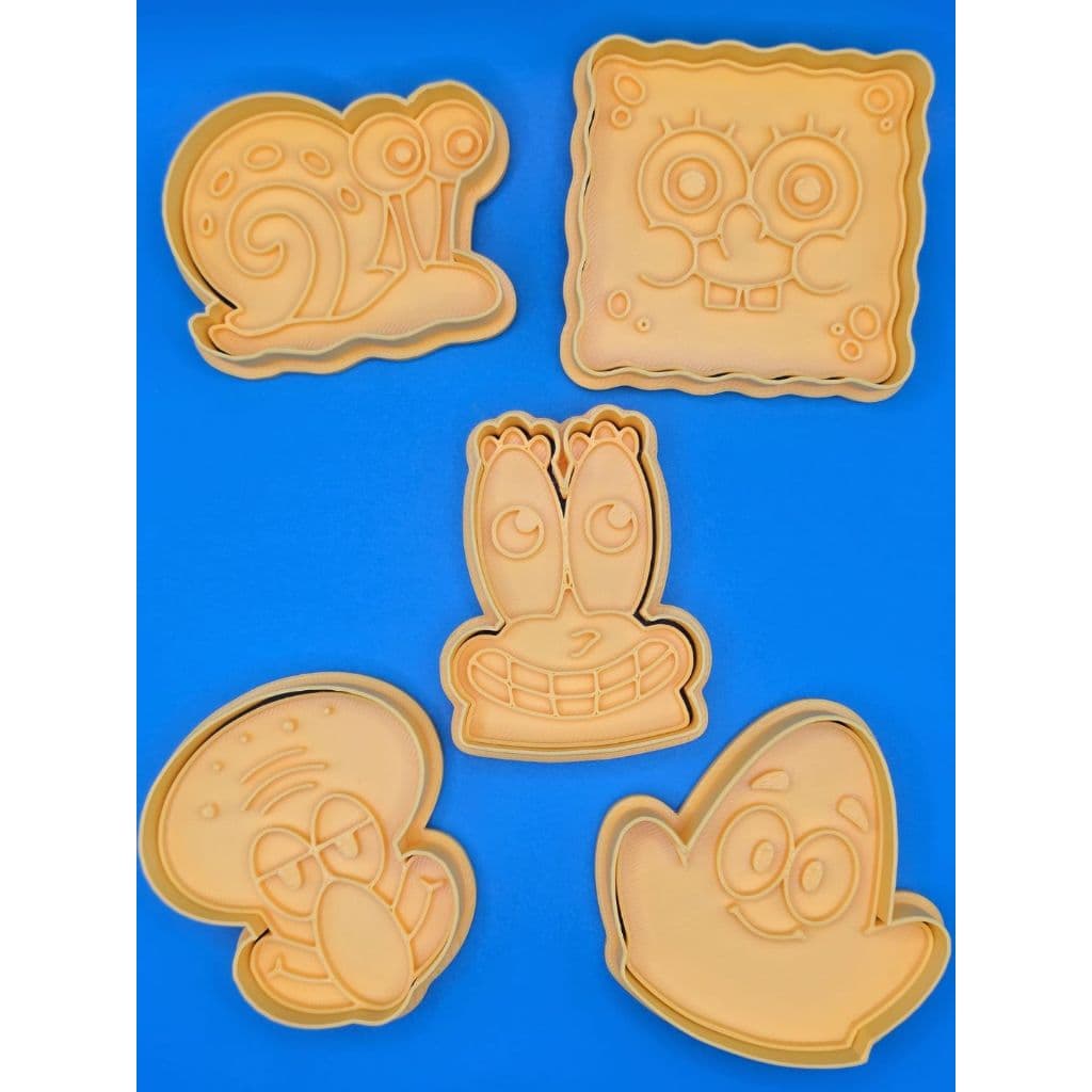 Conjunto de cortador de biscoito do bob esponja