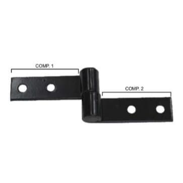 Dobradica Simples para Parafusar C-001 5cm preta para portao porteira