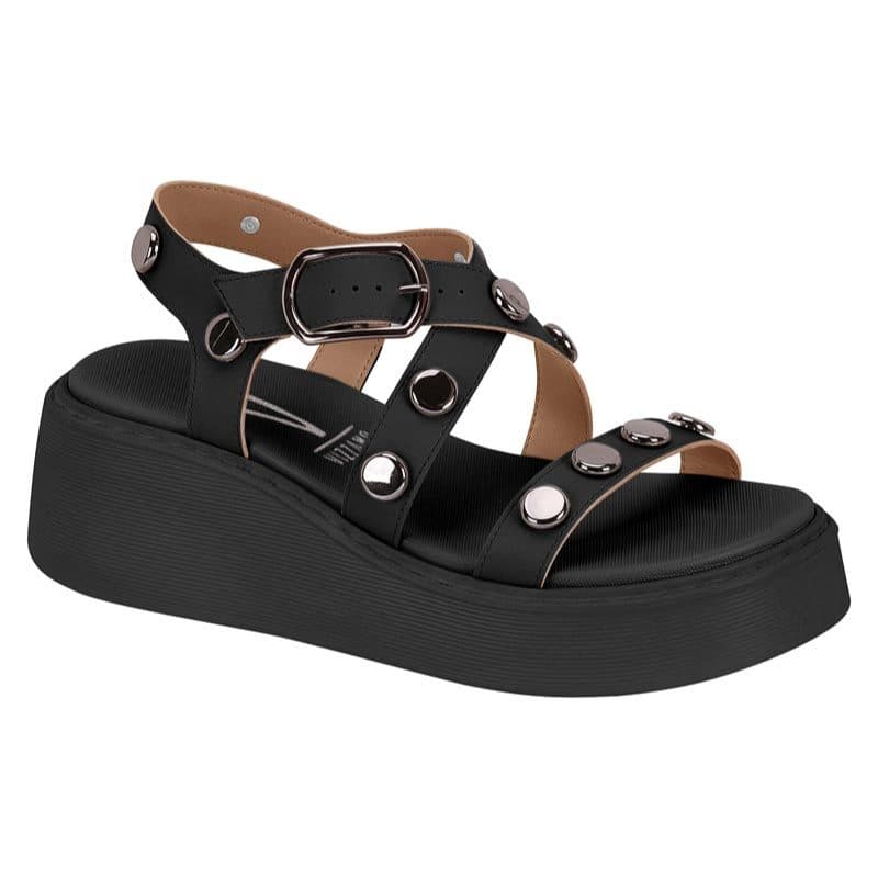 Sandália Vizzano Plataforma Feminina Confortável Flatform Média Casual com Ajuste Dia a Dia Original