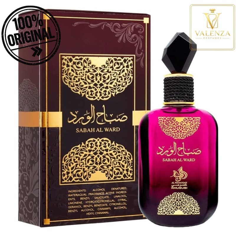 Perfume Árabe Feminino Sabah Al Ward Al Wataniah 100ml EDP Original Importado