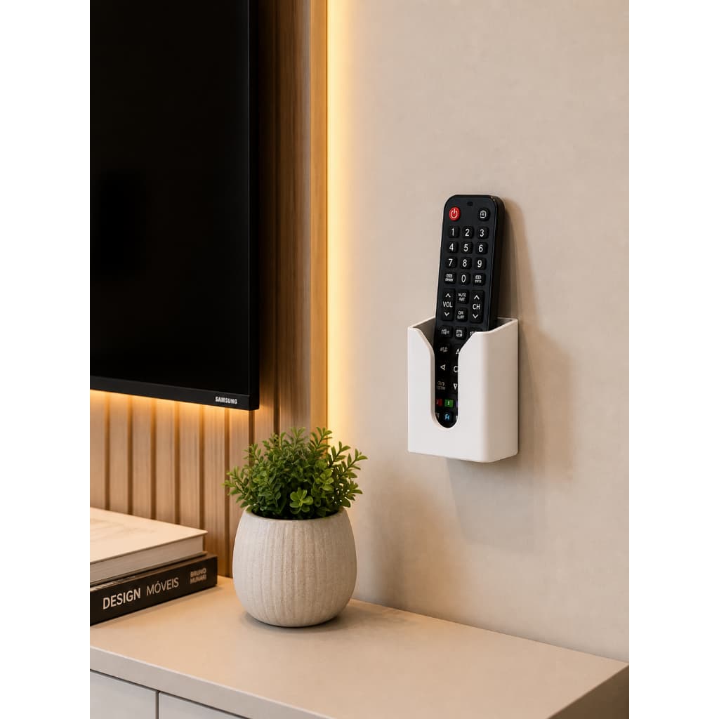 Suporte De Parede Porta Controle Remoto Ar Condicionado Tv Sem Furos Fácil Instalação