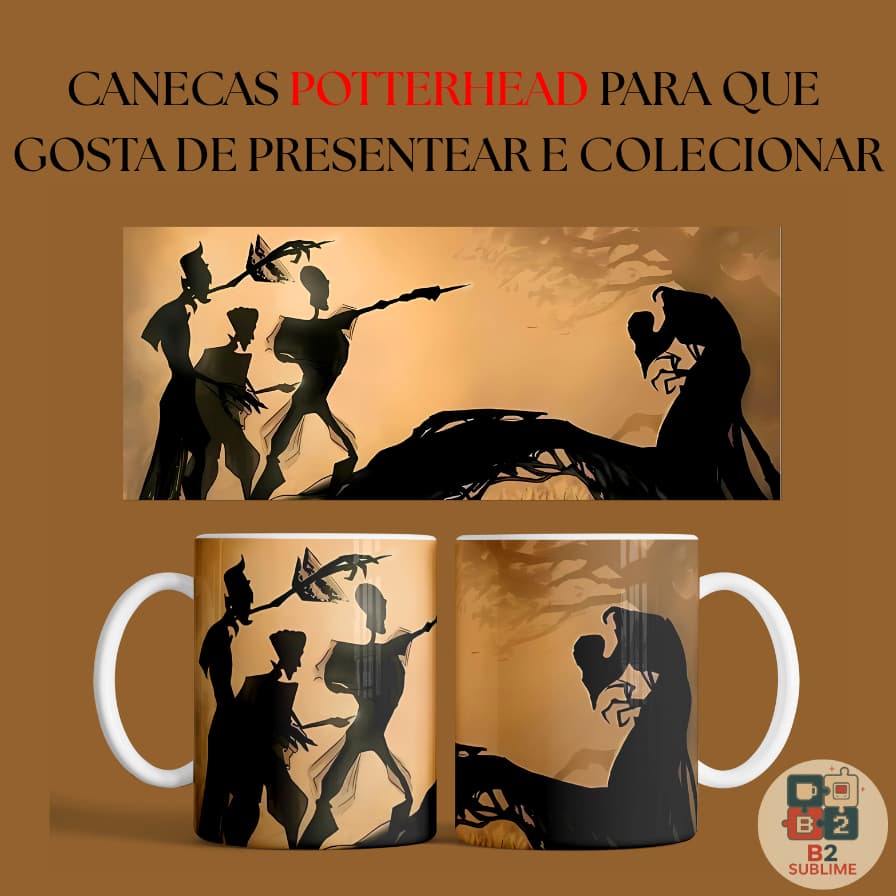 Caneca Personalizada Cerâmica Premium Harry Potter | 325ml - 1UN - Lembrancinha, Presentes Criativos