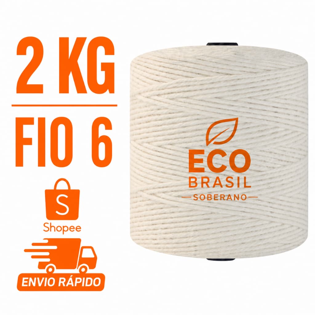 Barbante-SOBERANO NATURAL CRÚ-2,0 Kg -ORDEM-6