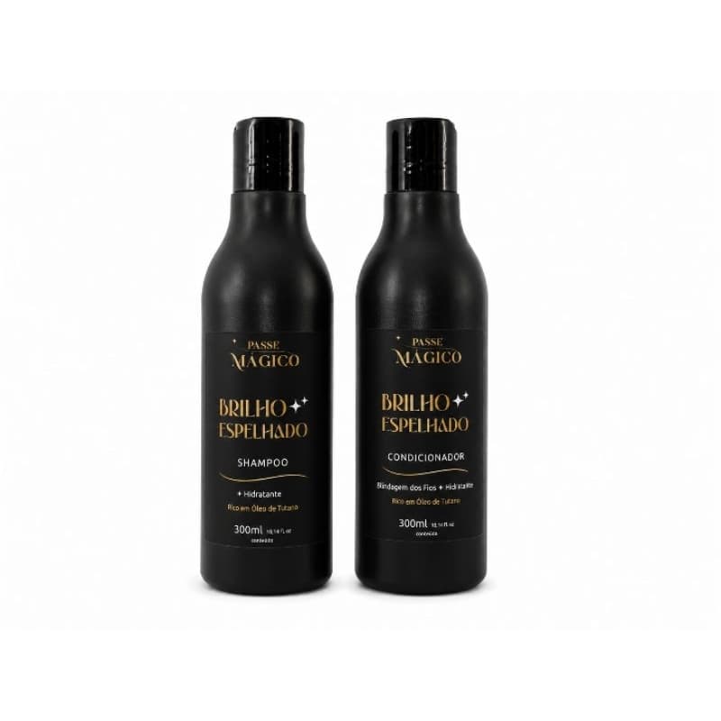 Kit Shampoo e Condicionador com Óleo de Tutano – Brilho Espelhado. 300 g