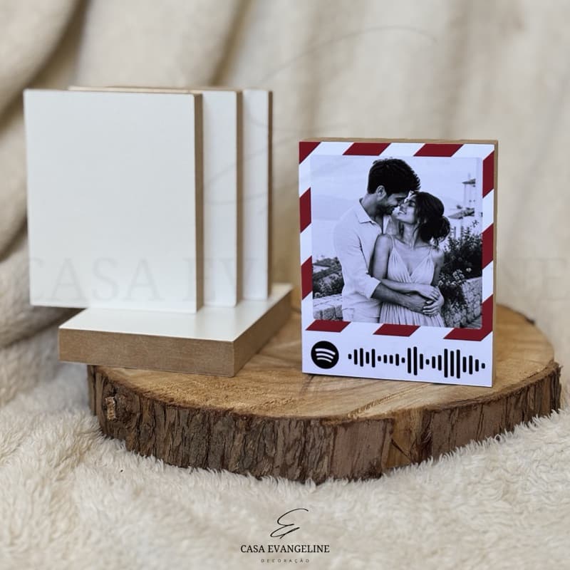 Kit Bases De MDF 10x8cm Para Fotos Adesivas Polaroid Centro de Mesa Decorativo Lembrancinha Mimo