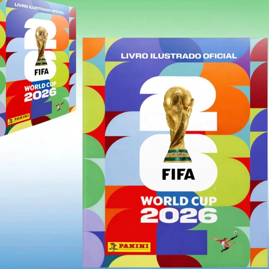 Álbum para figurinhas Da Copa Do Mundo 2026 capa mole Brochuras
