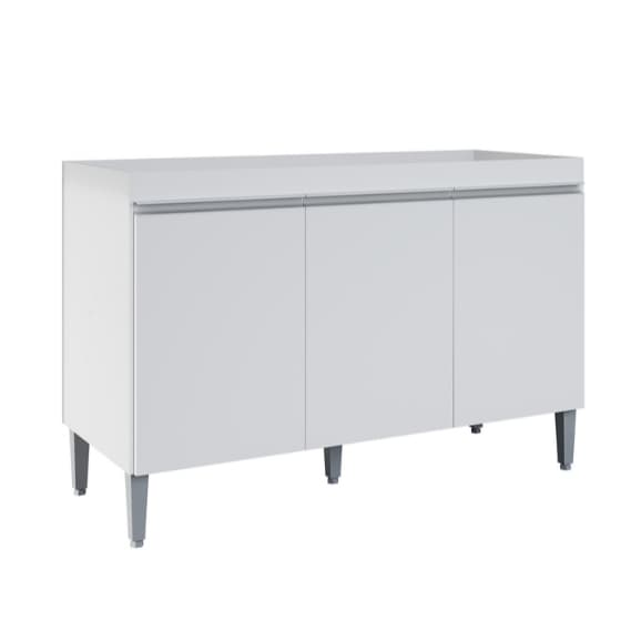 Balcão Gabinete Multiuso Manu 120 cm 3 portas SEM Tampo