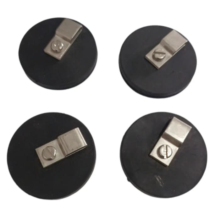 Fixador Ímã Neodímio Emb. Mag. 43mm M4 Com Suporte Kit 4 Unidades