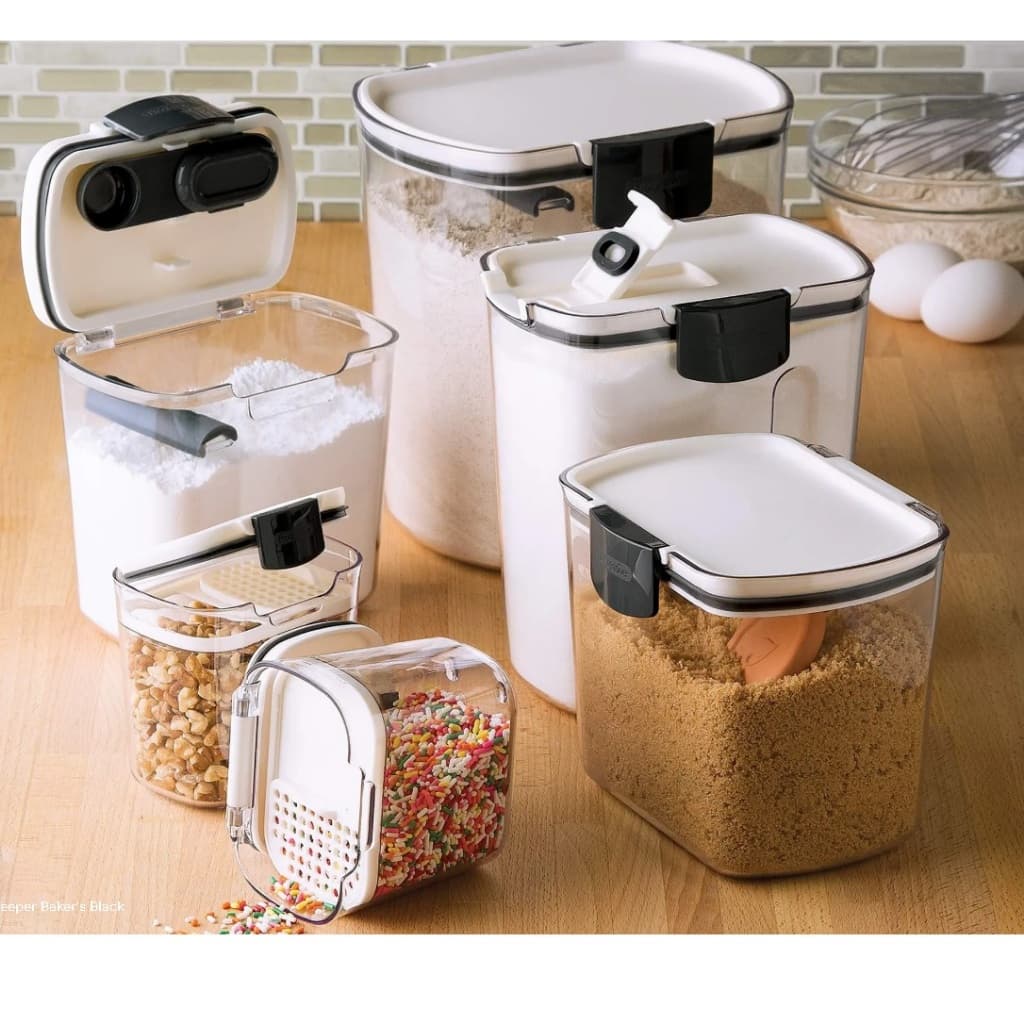 Kit 4 Potes Hermeticos Plastico Multiuso Tampa Vedacao Perfeita Armazenamento Pratico Conservacao Frescor
