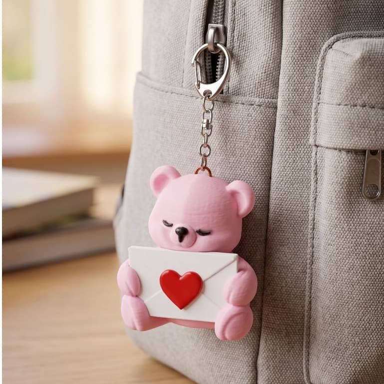 Chaveiro Presente Dia Dos Namorados Mimo Criativo - Formato Urso Apaixonado