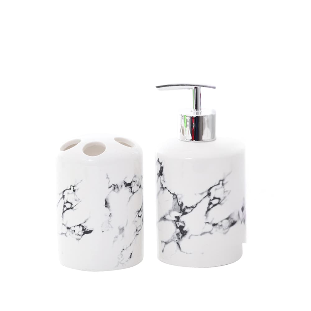 Kit Jogo Para Banheiro De Porcelana Redondo Lavabo 2 Peças