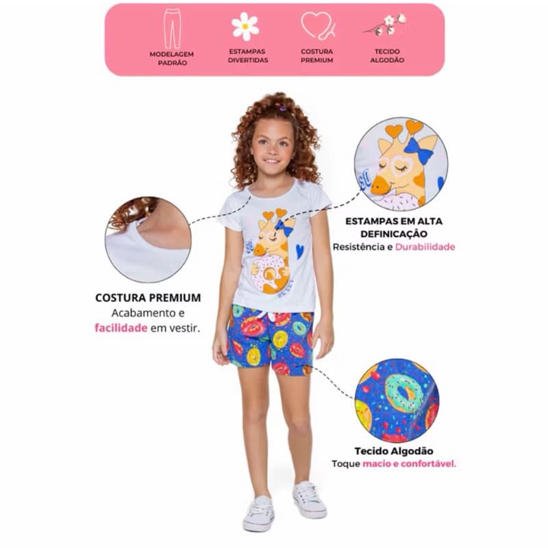 Conjunto Infaltil feminino verão sortido crianças