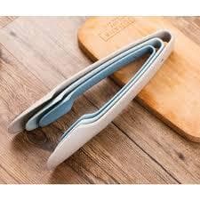 Kit 3 Pinças Multiuso de Cozinha Antideslizantes e Resistentes ao Calor