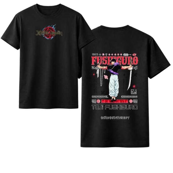 Camiseta  Toji Fushiguro Inverted Spear Heaven Behind Jujutsu Kaisen Masculina Feminina algodão