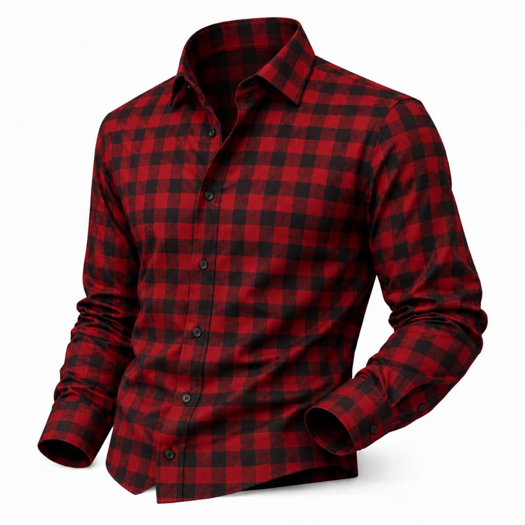 Camisa Masculina Xadrez Flanelada Slim Fit Manga Longa - Festa, Trabalho, Eventos