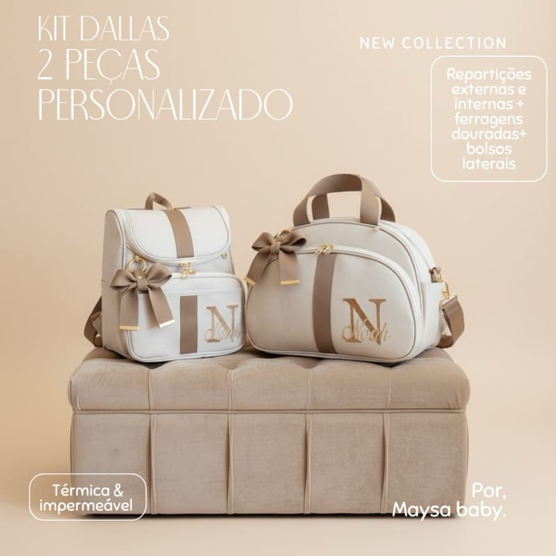Bolsas maternidade 2 peça super luxo, mala maternidade e mochila personalizado.