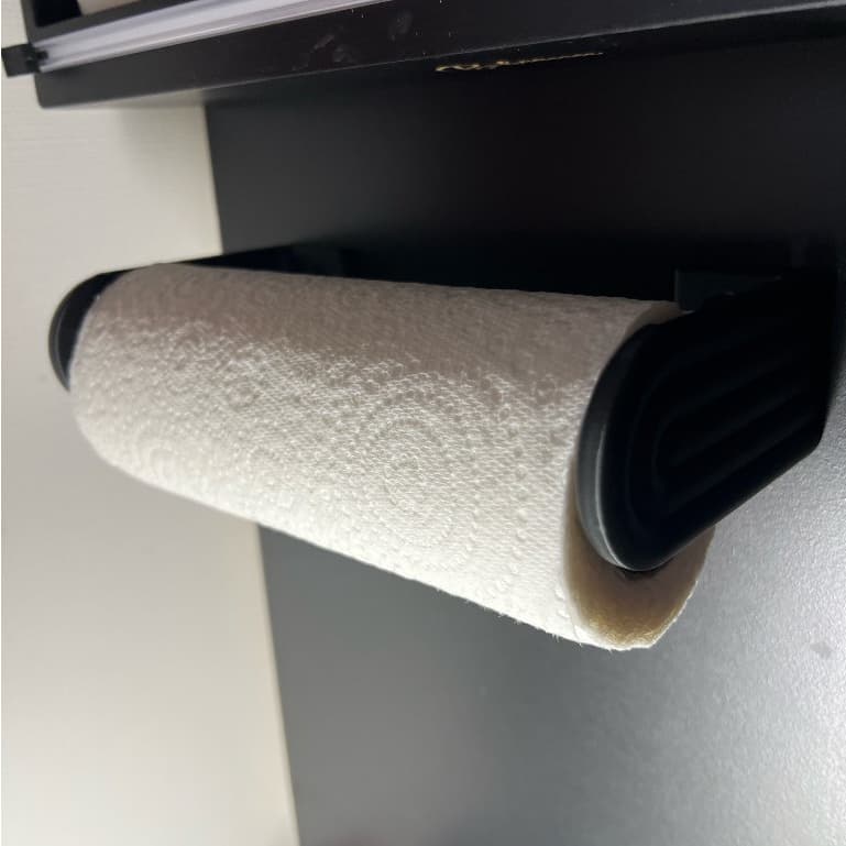 Suporte para Papel Toalha com Troca Rápida - Sem Furos (Adesivo 3M)