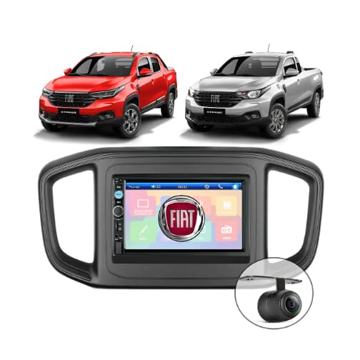 Central Multimidia Mp5 Nova Fiat Strada Freedom + Camera Ré