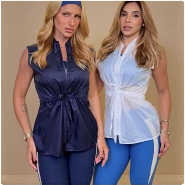 Colete Fitness Corta Vento Acinturado Feminino  impermeavel qualidade impecavel