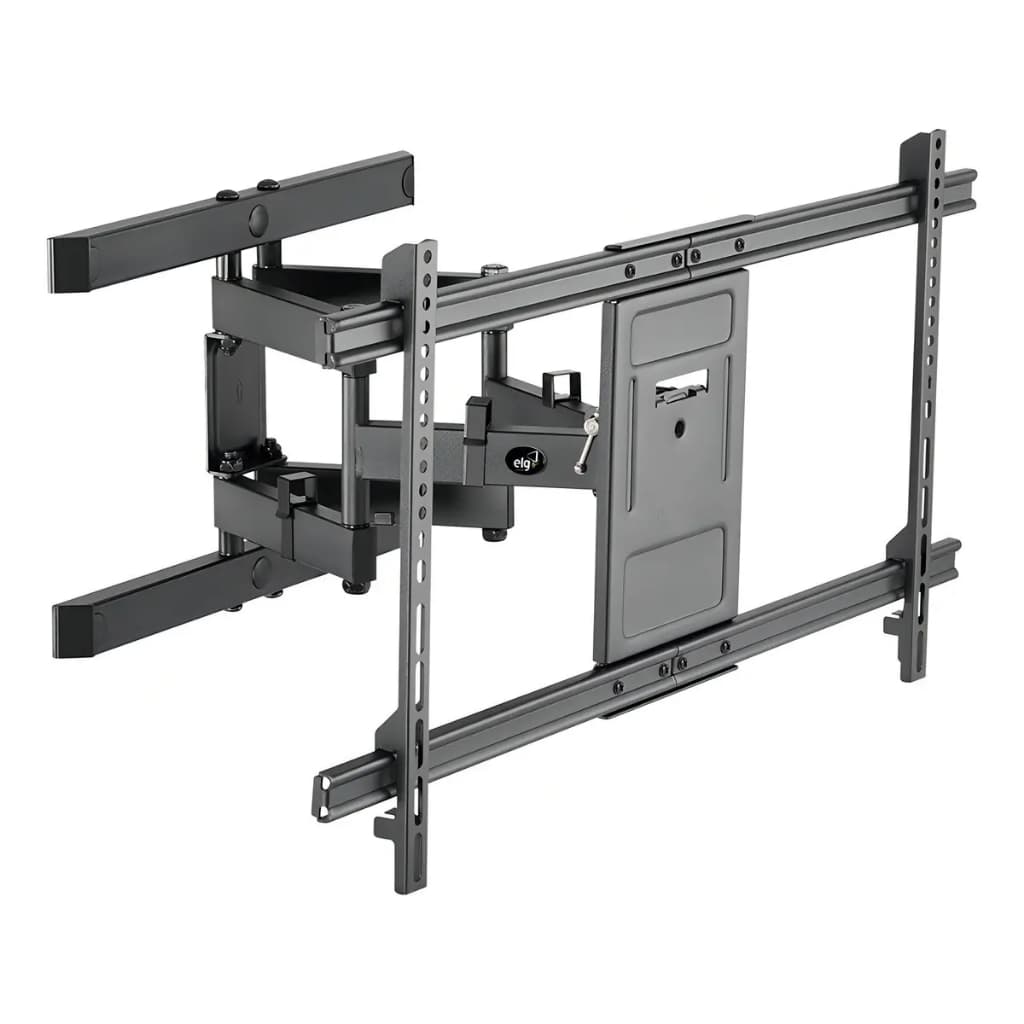 Suporte Articulado de Parede para TV, 50" a 90", Suporte Até 60kg, Distância Ajustável 8-43cm, Preto, A02V8N, ELG