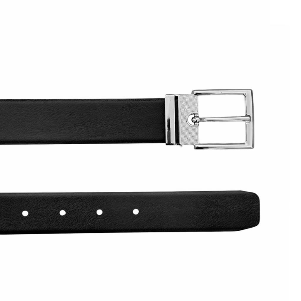 Cinto Masculino Dupla Face Preto Marrom Regulável Fivela Metal Plus Size