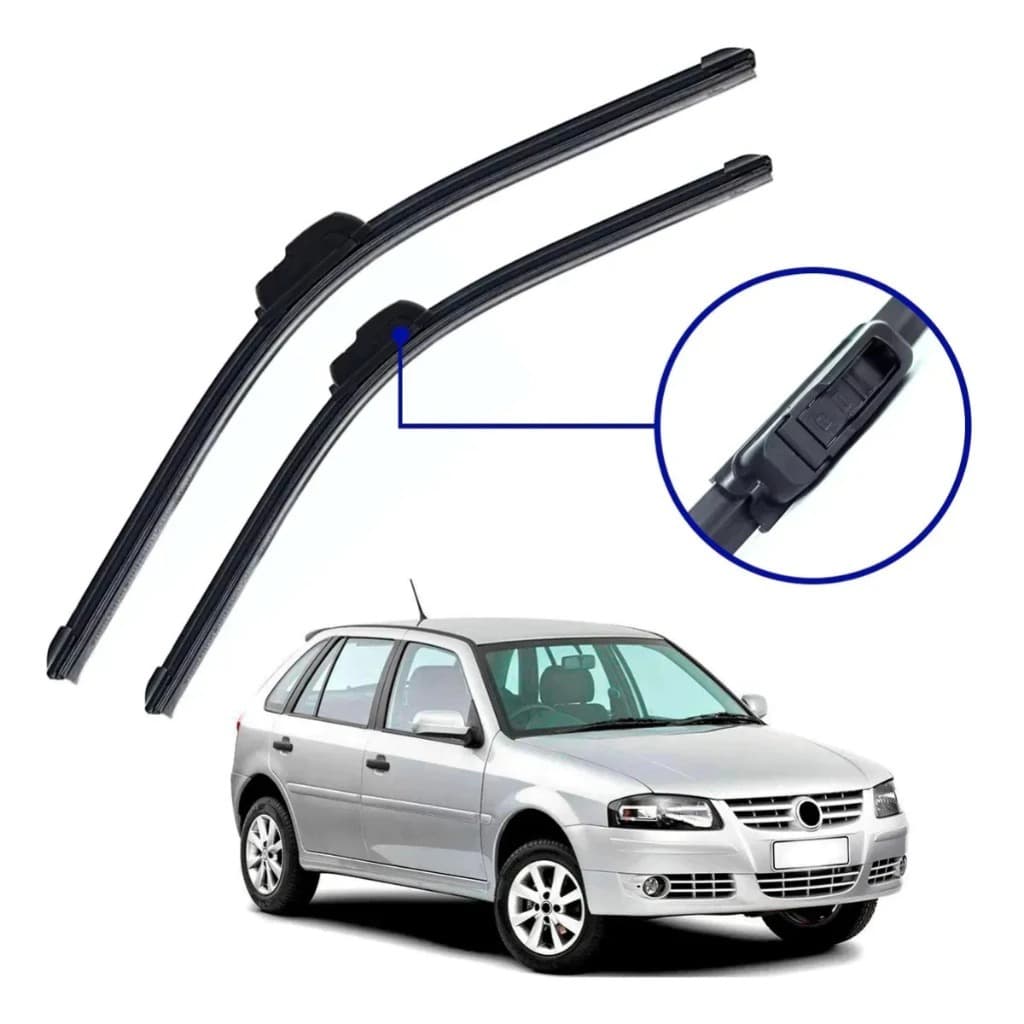 Par Palhetas Limpador Parabrisa Gol G3 G4 Dianteiro 18” e 18”