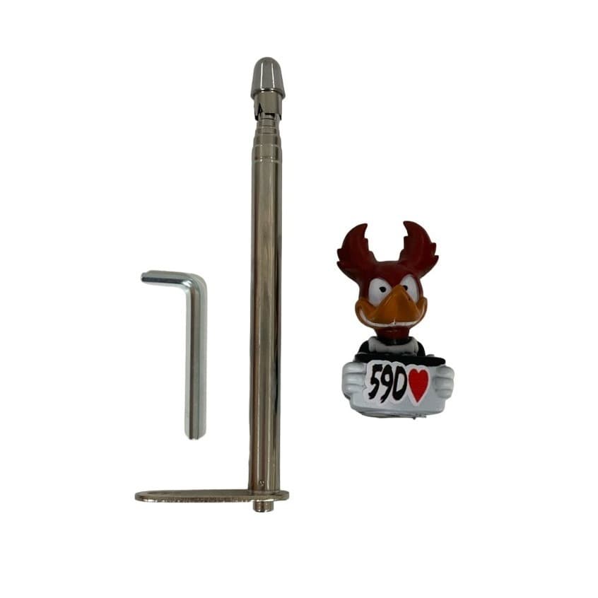 Antena Retrátil Corta Pipa Moto + Enfeite de Antena modelo PICA PAU