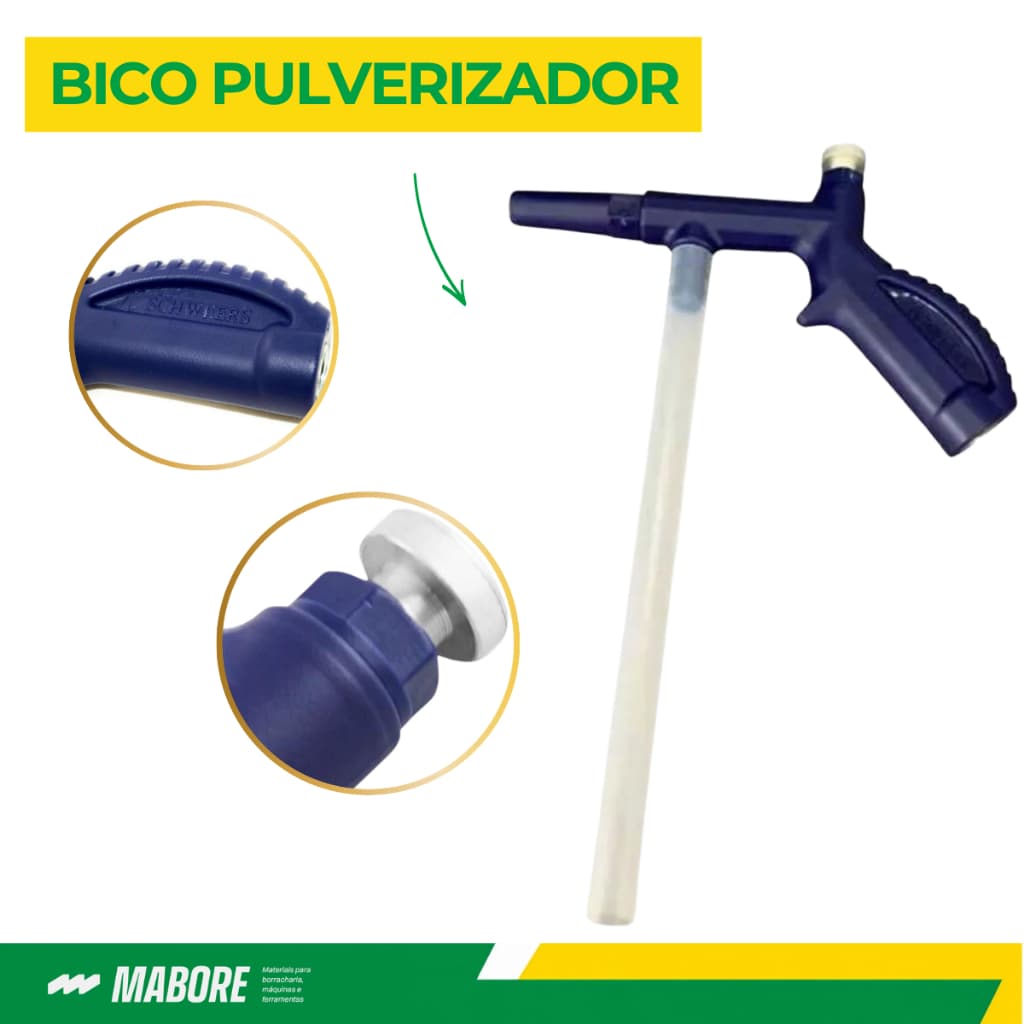 Bico Pulverizador Ar Longo PL-02 Schweers 1/4" BSP Limpeza Profissional