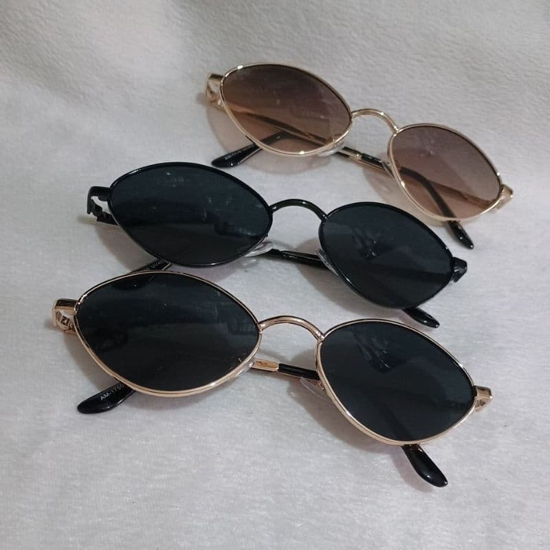 Óculos De Sol Oval Vintage Para Mulheres Homens Pequenos Com Armação Metálica moda 2025 unissex blogueira