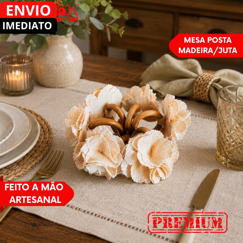 Porta Guardanapo Peças Artesanais Rústicas Mesas Postas Simples ou Sofisticadas Ideal Casamentos