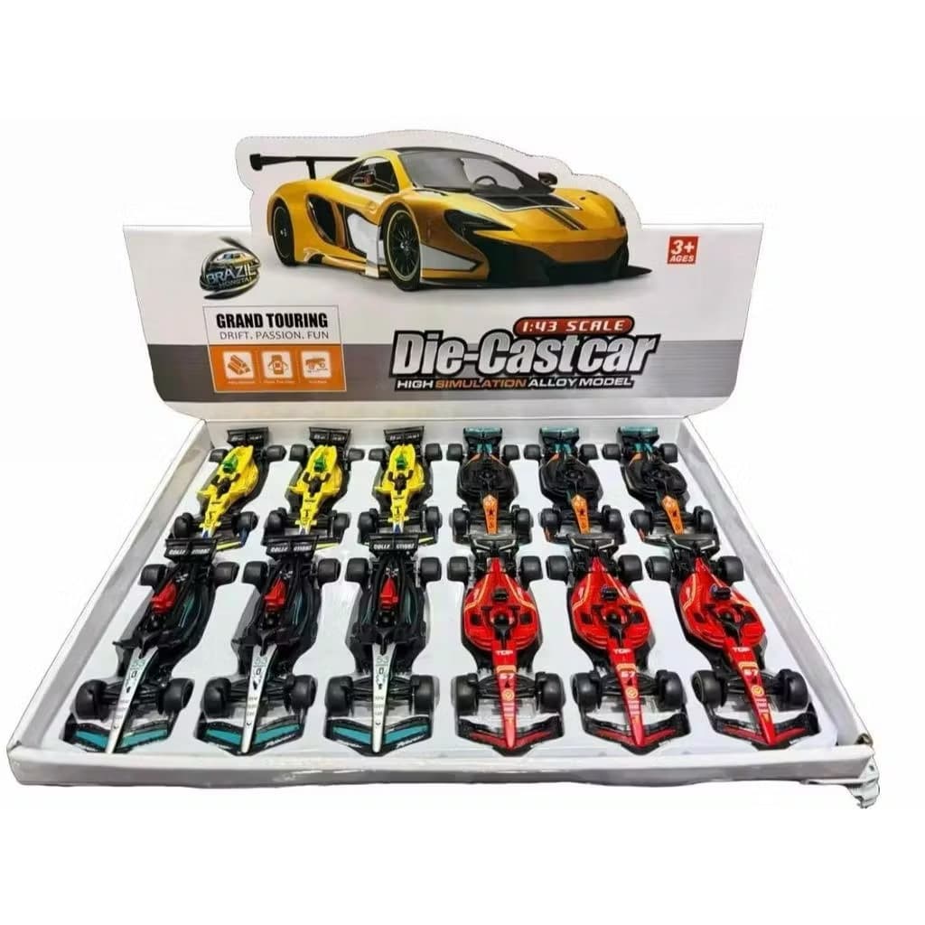 kit com 12 carrinhos miniatura De Formula 1 Corrida F1 Brinquedo cor Colorido 2026